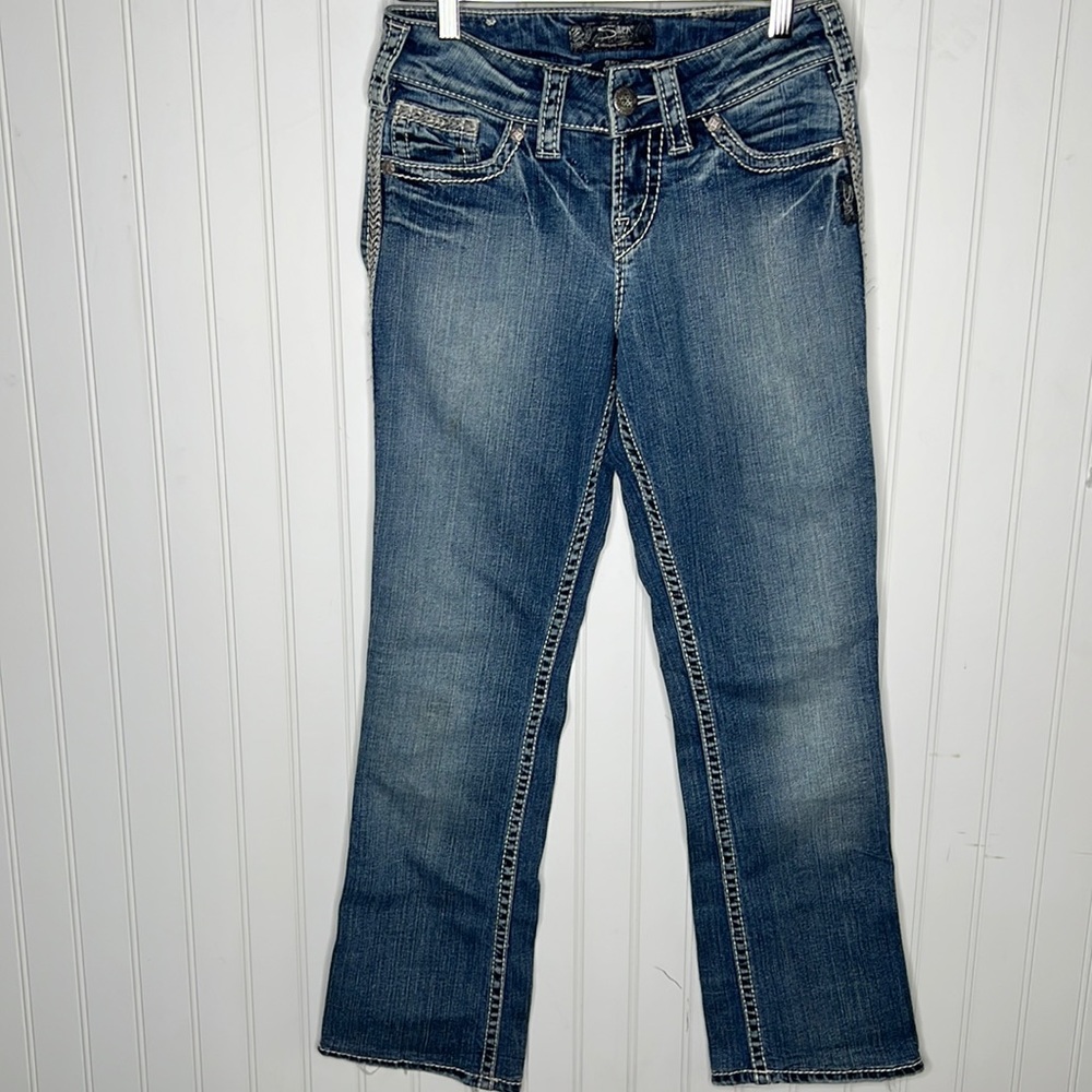 Silver Jeans Suki Flap size 25x29